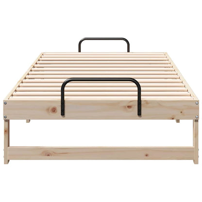 Rám Postele Hnědá 90 X 190 Cm Masivní Borové Dřevo