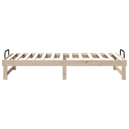 Rám Postele Hnědá 90 X 190 Cm Masivní Borové Dřevo