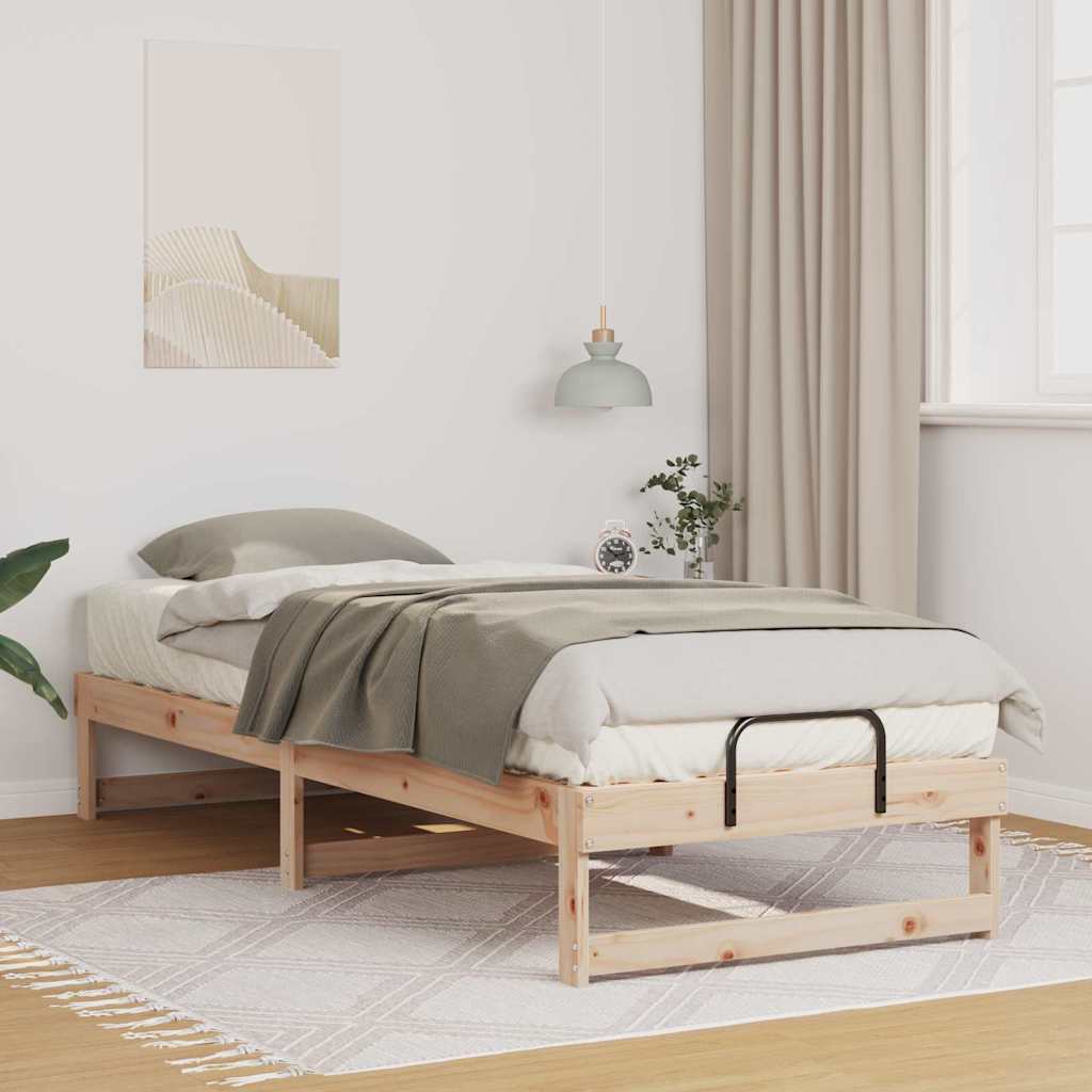Rám Postele Hnědá 80 X 210 Cm Masivní Borové Dřevo