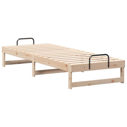 Rám Postele Hnědá 80 X 210 Cm Masivní Borové Dřevo