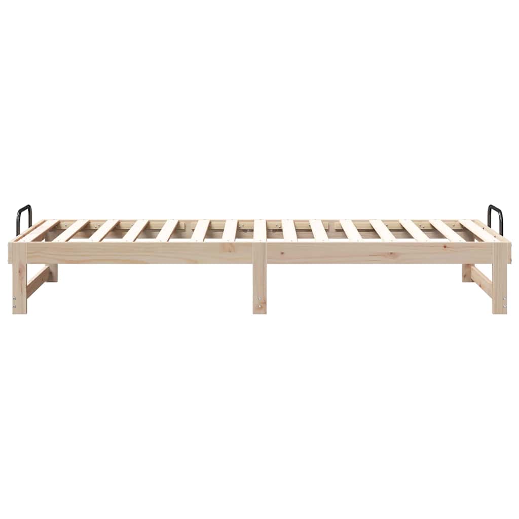 Rám Postele Hnědá 80 X 210 Cm Masivní Borové Dřevo