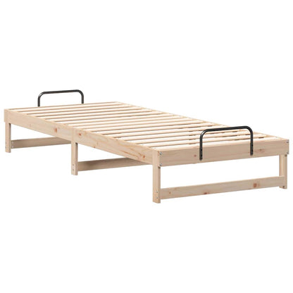 Rám Postele Hnědá 80 X 220 Cm Masivní Borové Dřevo