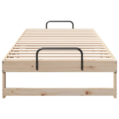 Rám Postele Hnědá 80 X 220 Cm Masivní Borové Dřevo