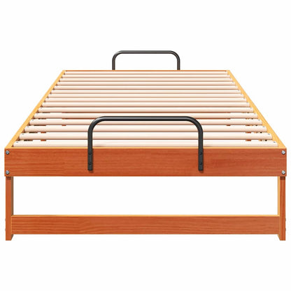 Rám Postele Hnědá 80 X 220 Cm Masivní Borové Dřevo