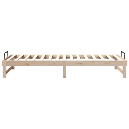 Rám Postele Hnědá 90 X 220 Cm Masivní Borové Dřevo