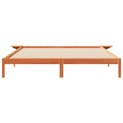 Postelový Rám S Nočními Stolky Voskově Hnědá 180 X 210 Cm