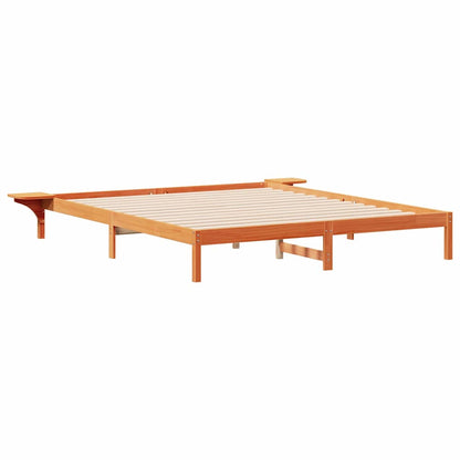 Postelový Rám S Nočními Stolky Voskově Hnědá 200 X 210 Cm