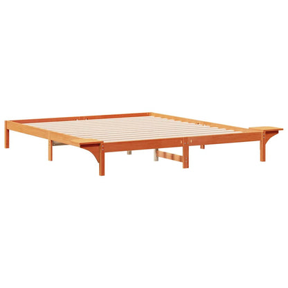 Postelový Rám S Nočními Stolky Voskově Hnědá 200 X 210 Cm