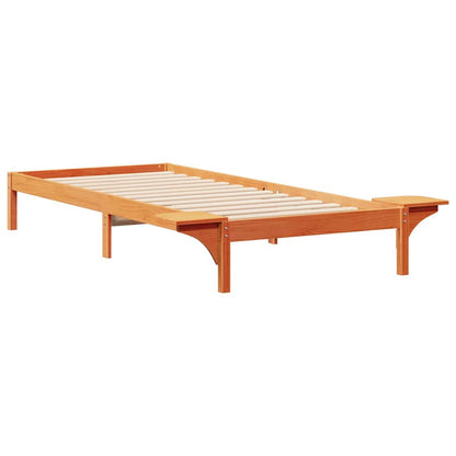 Postelový Rám S Nočními Stolky Voskově Hnědá 80 X 220 Cm