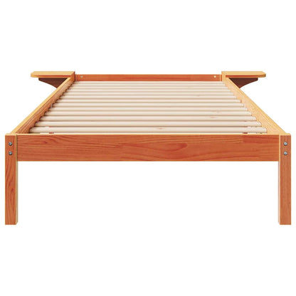 Postelový Rám S Nočními Stolky Voskově Hnědá 100 X 220 Cm