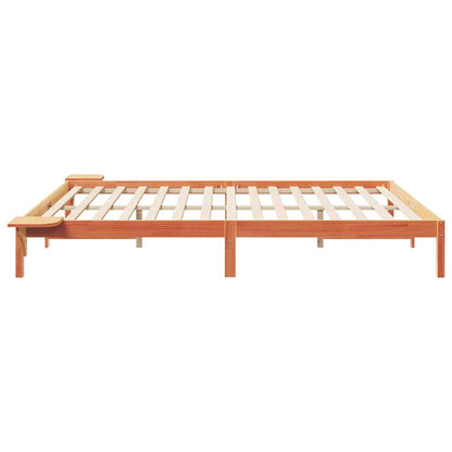 Postelový Rám S Nočními Stolky Voskově Hnědá 200 X 220 Cm