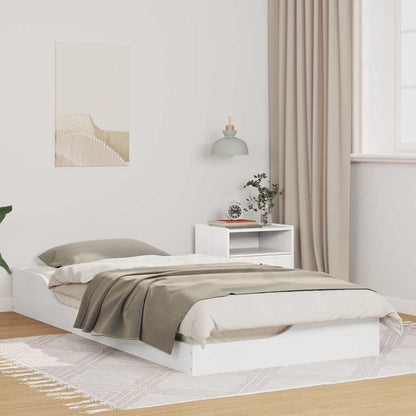 Rám Postele Bílá 80 X 200 Cm Masivní Borové Dřevo