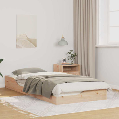 Rám Postele Hnědá 80 X 210 Cm Masivní Borové Dřevo
