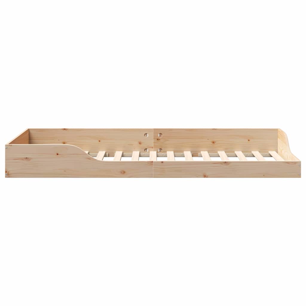 Rám Postele Hnědá 80 X 210 Cm Masivní Borové Dřevo