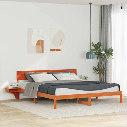 Rám Postele Voskově Hnědá 180 X 200 Cm Masivní Borové Dřevo