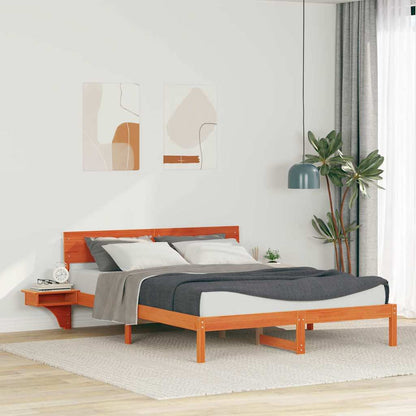 Rám Postele Voskově Hnědá 160 X 200 Cm Masivní Borové Dřevo