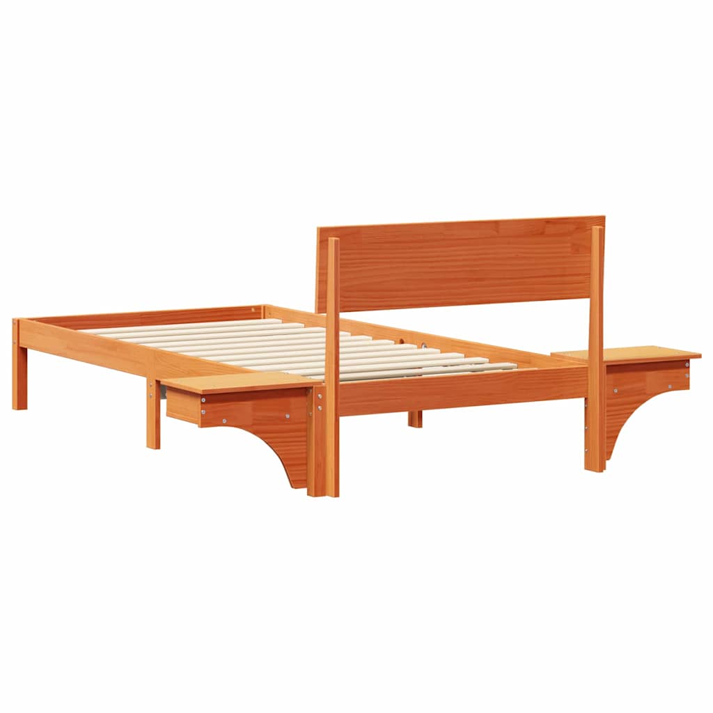 Rám Postele Voskově Hnědá 80 X 200 Cm Masivní Borové Dřevo