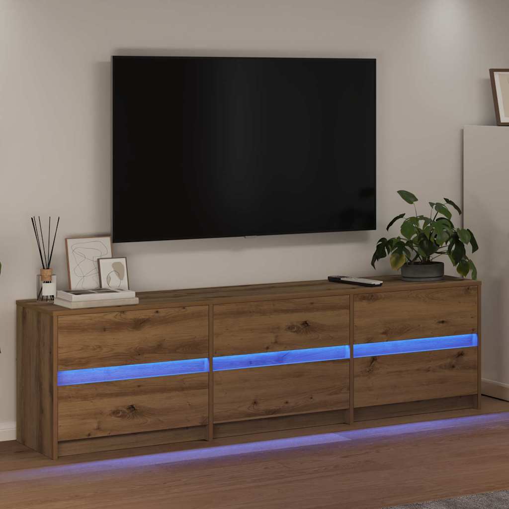 Tv Jednotky 2 Ks Artisanový Dub Kompozitní Dřevo