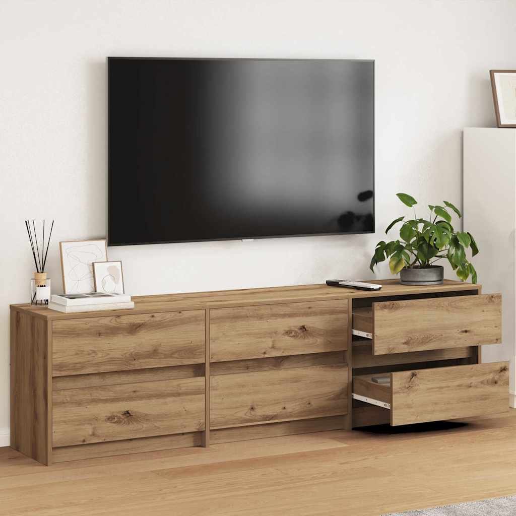 Tv Jednotky 2 Ks Artisanový Dub Kompozitní Dřevo