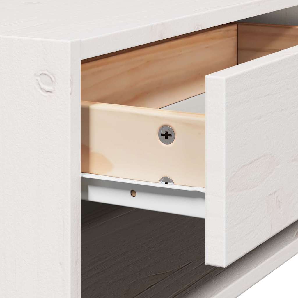 Noční Stolek Se Zásuvkou 2 Pcs Bílá 50 X 32,5 X 24 Cm