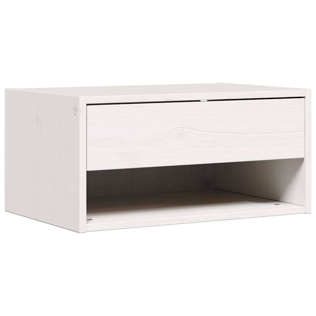 Noční Stolek Se Zásuvkou 2 Pcs Bílá 50 X 32,5 X 24 Cm