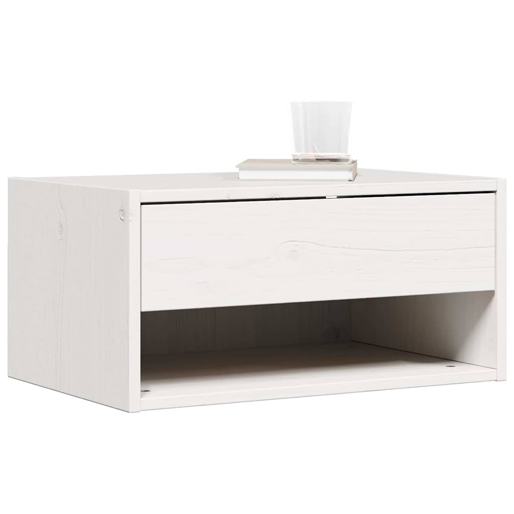 Noční Stolek Se Zásuvkou 2 Pcs Bílá 50 X 32,5 X 24 Cm