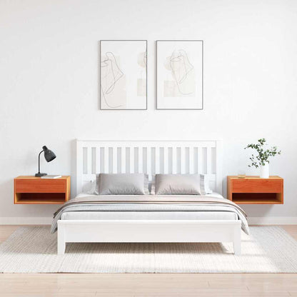 Noční Stolek Se Zásuvkou 2 Pcs Voskově Hnědá 50 X 32,5 X 24 Cm