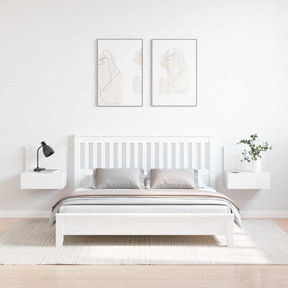 Noční Stolek Se Zásuvkou 2 Pcs Bílá 42 X 32,5 X 40 Cm