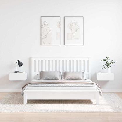 Noční Stolek Se Zásuvkou 2 Pcs Bílá 39 X 34 X 16,5 Cm