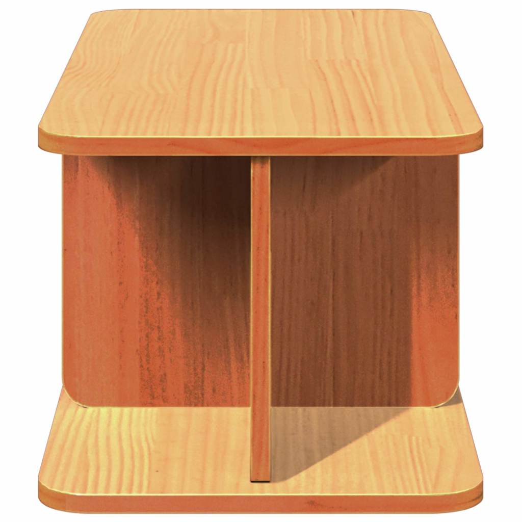 Konferenční Stolek Voskově Hnědá 80 X 39,5 X 33,5 Cm