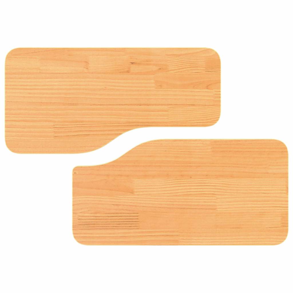 Konferenční Stolek 2 Pcs Voskově Hnědá Masivní Borovicové Dřevo