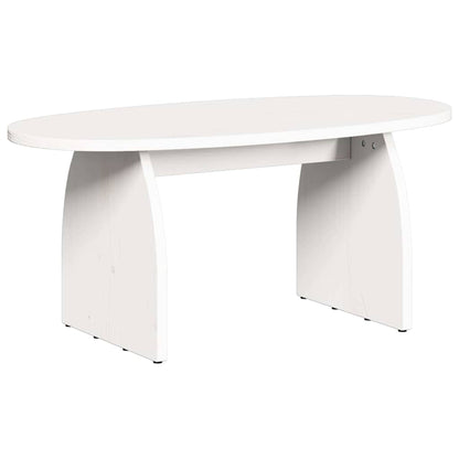 Konferenční Stolek Bílá 80 X 40 X 35 Cm Masivní Borové Dřevo