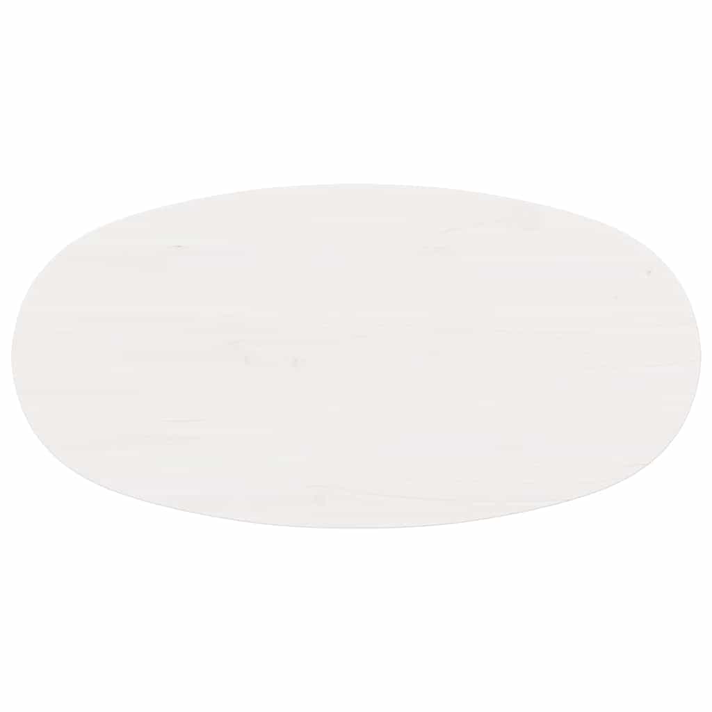 Konferenční Stolek Bílá 80 X 40 X 35 Cm Masivní Borové Dřevo