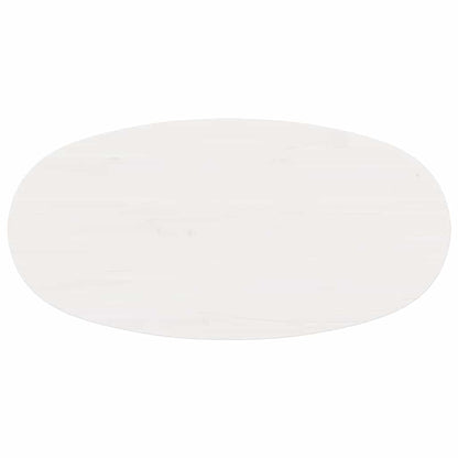 Konferenční Stolek Bílá 80 X 40 X 35 Cm Masivní Borové Dřevo