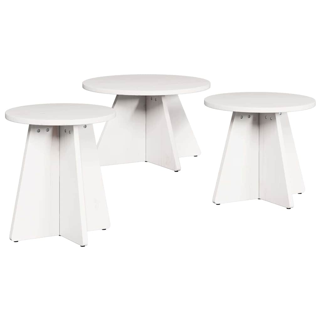 Konferenční Stolek 3 Pcs Bílá