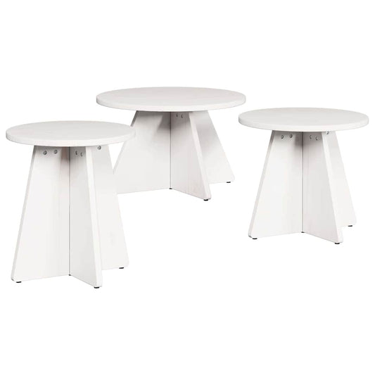 Konferenční Stolek 3 Pcs Bílá