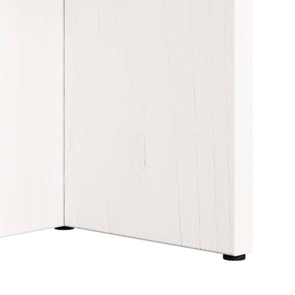 Konferenční Stolek Bílá 80 X 39,5 X 35 Cm Masivní Borové Dřevo