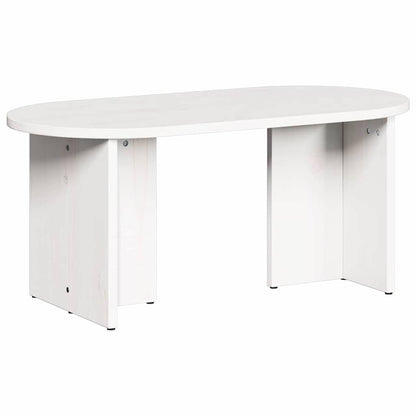 Konferenční Stolek Bílá 80 X 39,5 X 35 Cm Masivní Borové Dřevo
