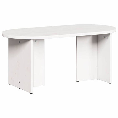 Konferenční Stolek Bílá 80 X 39,5 X 35 Cm Masivní Borové Dřevo
