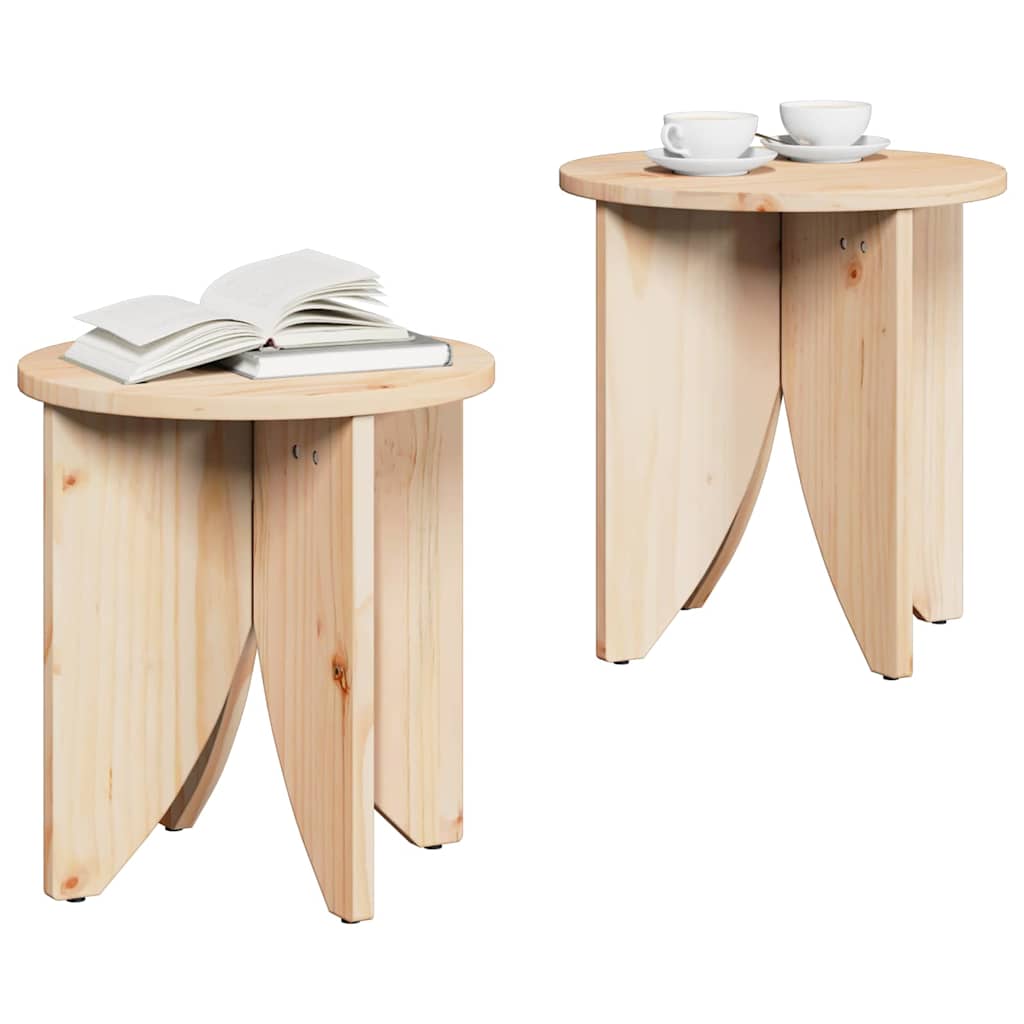 Konferenční Stolek 2 Pcs Přírodní