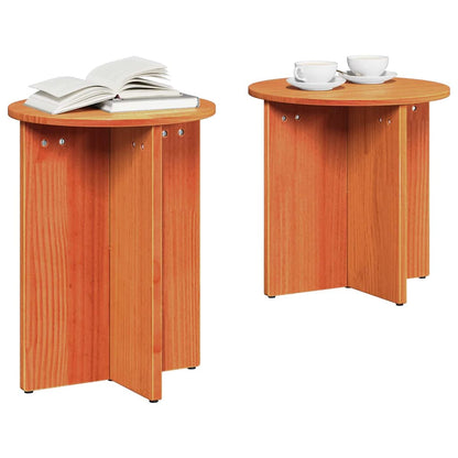Konferenční Stolek 2 Pcs Voskově Hnědá