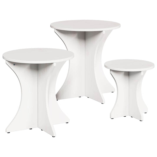 Konferenční Stolek 3 Pcs Bílá