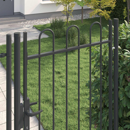 Brána Na Plot Boxtel 103 X 250 Cm Práškově Lakovaná Ocel Šedá