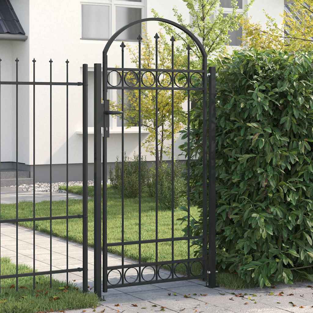 Plotový Sloupek. Assen 200 X 88 X 14 Cm Ocel Šedá Zamykatelné