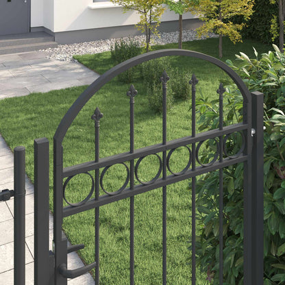 Brána Na Plot Assen 100 X 195 Cm Šedá Zamykatelné