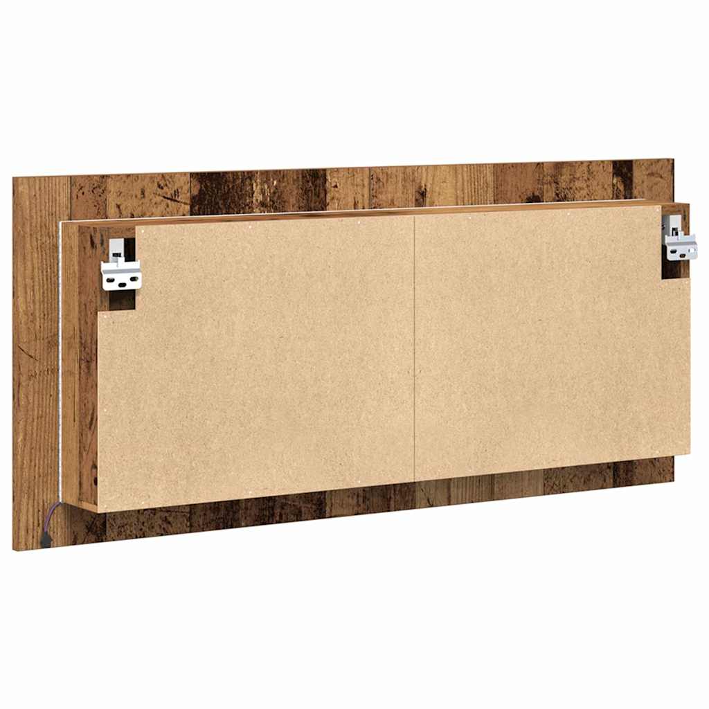 Led Zrcadlová Skříň Staré Dřevo 100 X 12 X 45 Cm