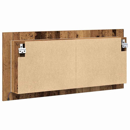 Led Zrcadlová Skříň Staré Dřevo 100 X 12 X 45 Cm
