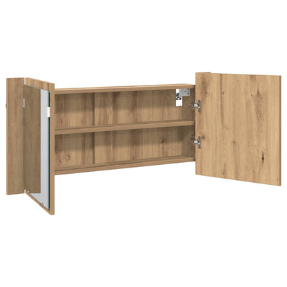 Led Zrcadlová Skříň Artisanový Dub 100 X 12 X 45 Cm