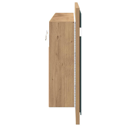 Led Zrcadlová Skříň Artisanový Dub 100 X 12 X 45 Cm