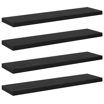Police Na Knihy 3 Úrovní 4 Pcs 40 X 10 X 1,5 Cm Černý